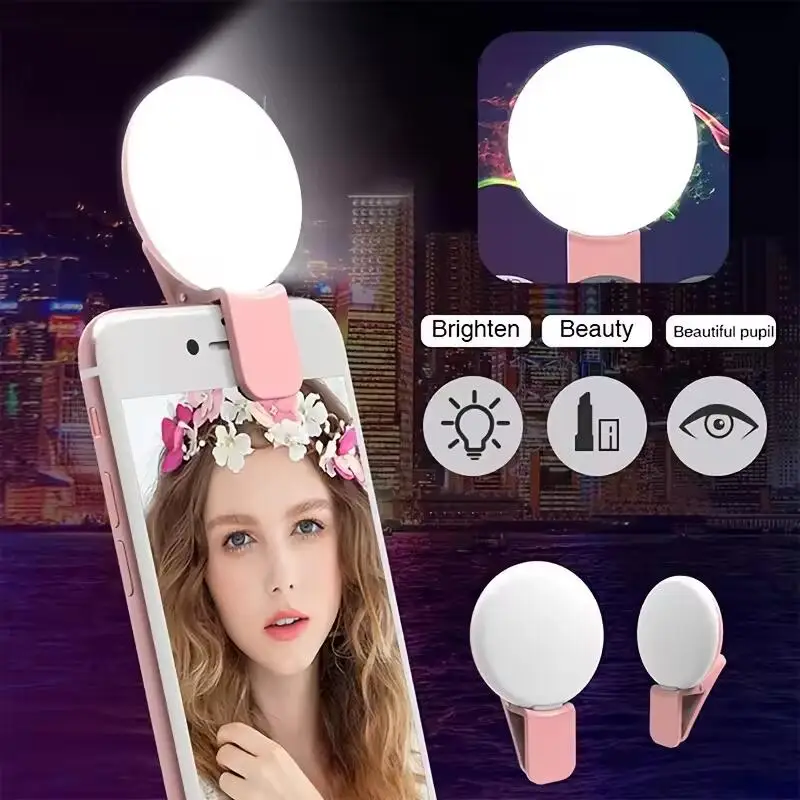 Photography Videos Free - Draagbare Mini Selfie Ringlamp LED Lamp