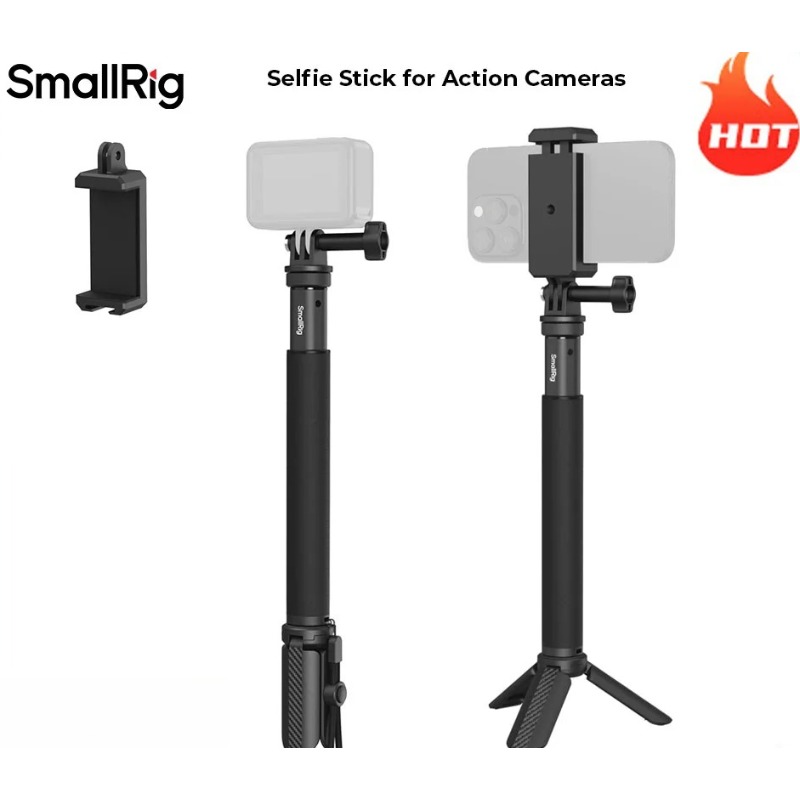 Camera Wrist Strap - SmallRig Selfie Stick voor actiecamera's met