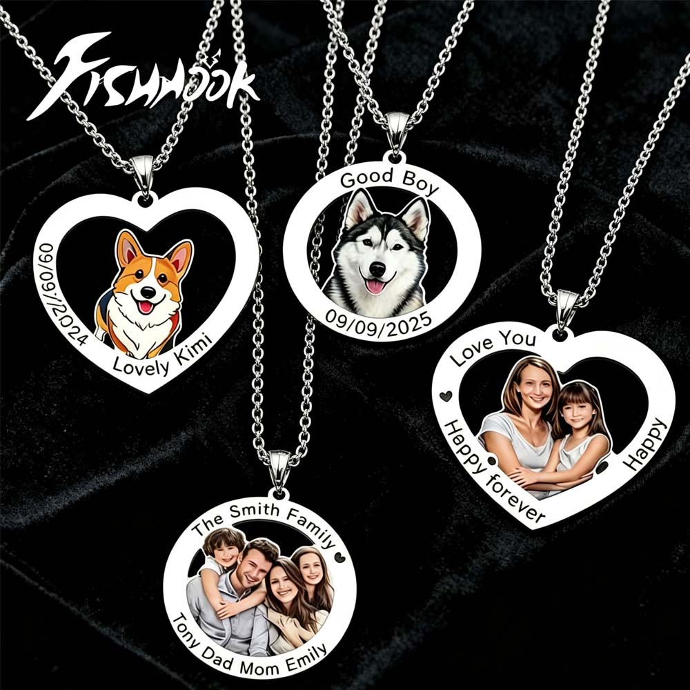 Photographic Memory - Gepersonaliseerde ketting met fotoprint, een uniek