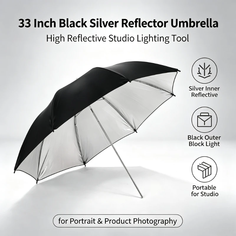 2026 Zwarte Duurzame 33-inch R - Photography Umbrella recensie en prijs