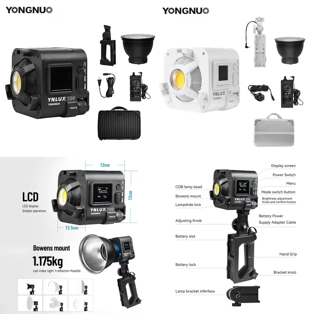 YONGNUO YNLUX100 100W 3200K-56 - Photography Videos Free recensie en prijs