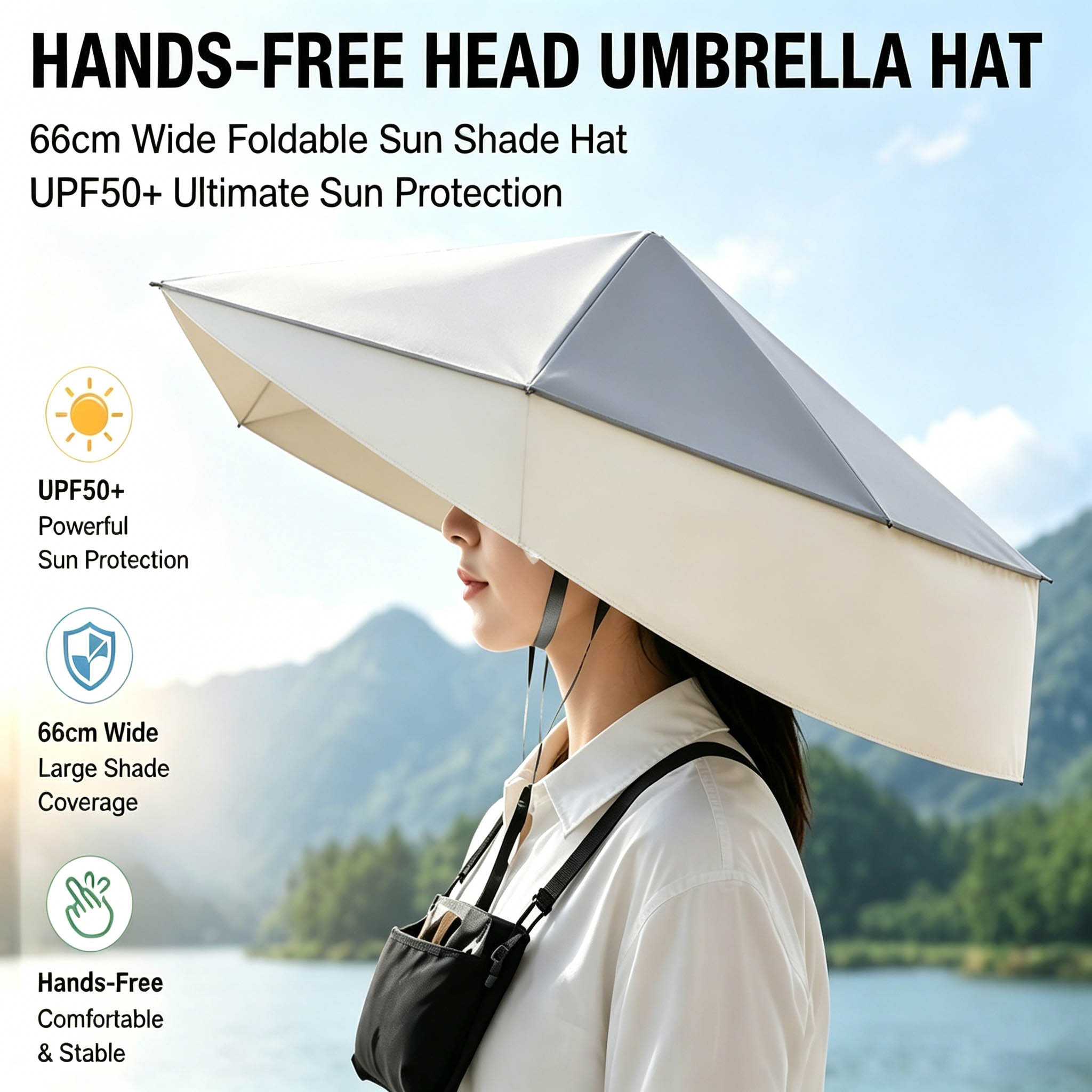 UPF50 + Opvouwbare handsfree h - Photography Umbrella recensie en prijs