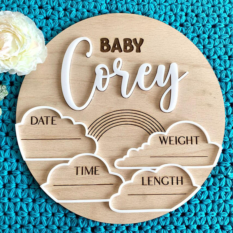 Aangepaste Baby Naam Aankondig - Photography Prompt recensie en prijs