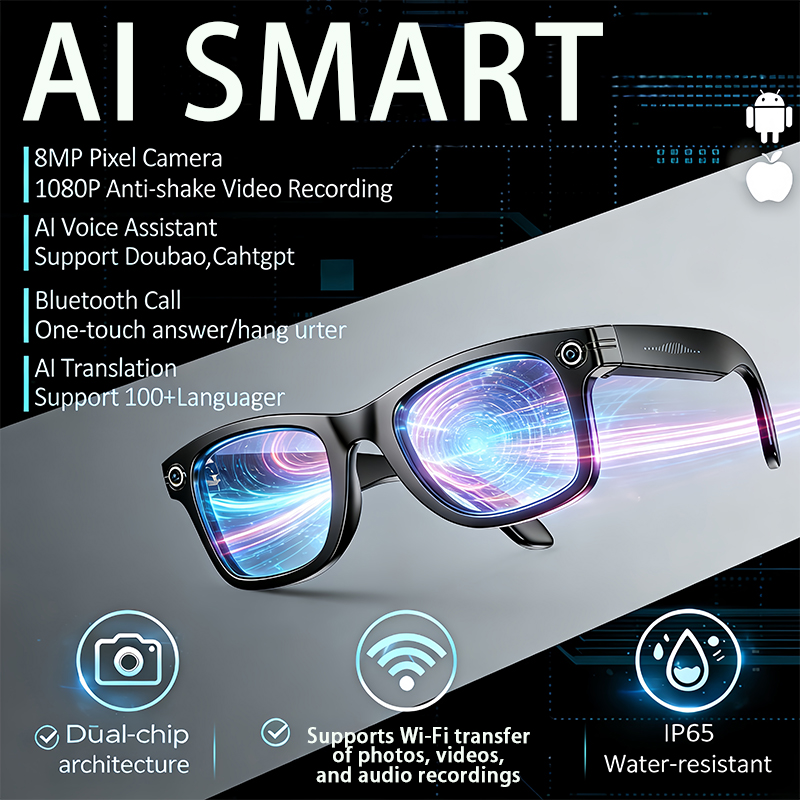 AI Slimme Bril met 8MP Camera  - Photography Japanese recensie en prijs