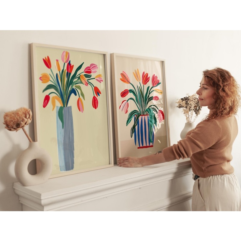 2 stuks tulpbloemen canvas kun - Photography Design recensie en prijs