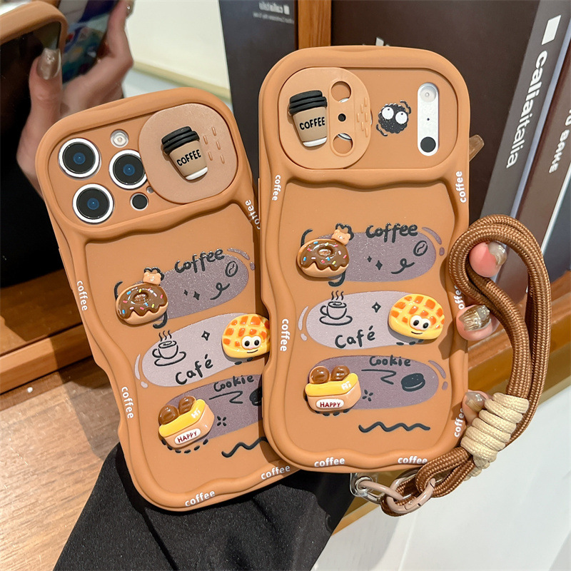 3D Cartoon Brood Telefoonhoesj - Camera Wrist Strap recensie en prijs